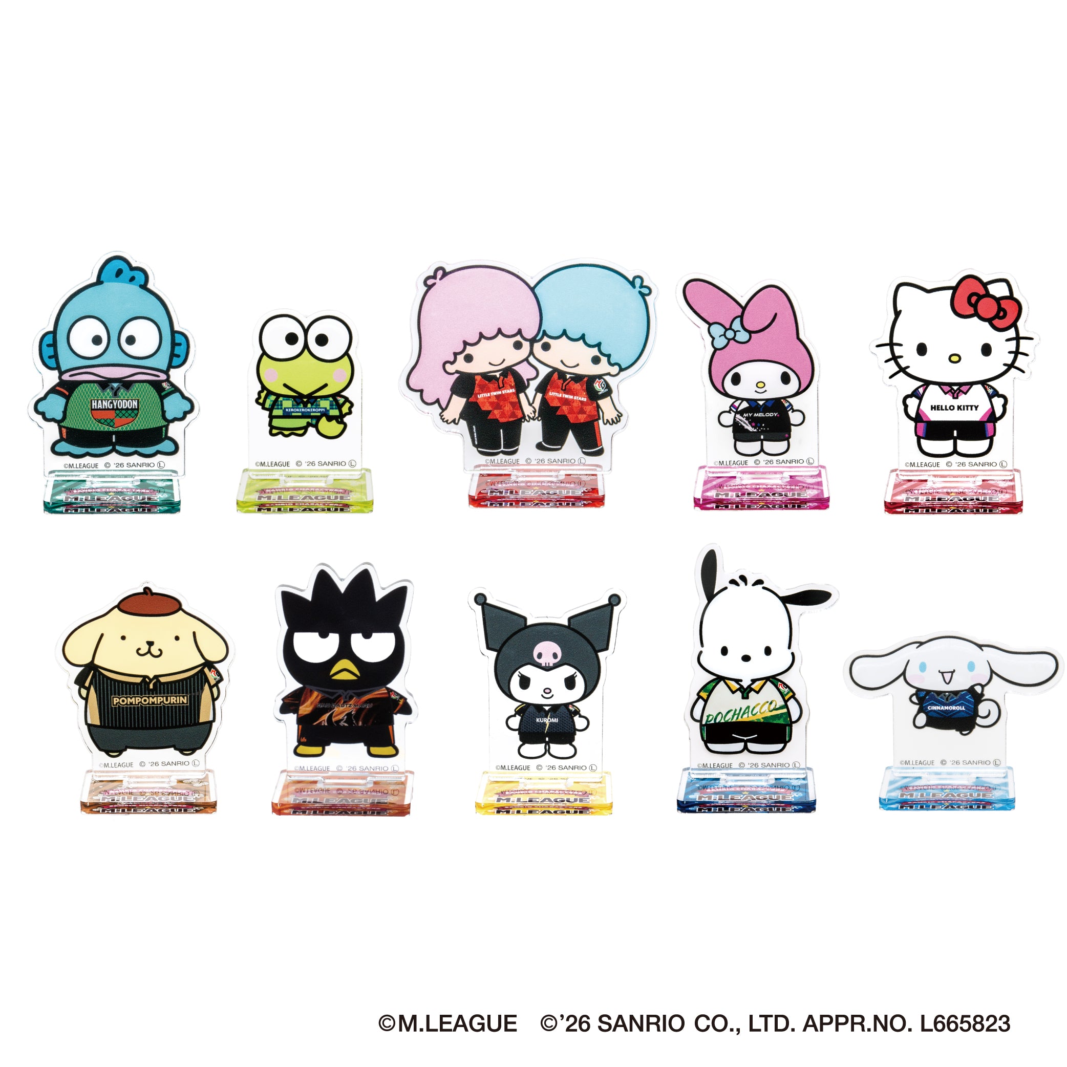 【バラ/おひとり様5つまで】サンリオキャラクターズ アクリルスタンド Mリーグ2025-26 ブラインド