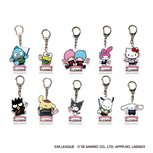 【バラ/おひとり様5つまで】サンリオキャラクターズ アクリルキーホルダー Mリーグ2025-26 ブラインド