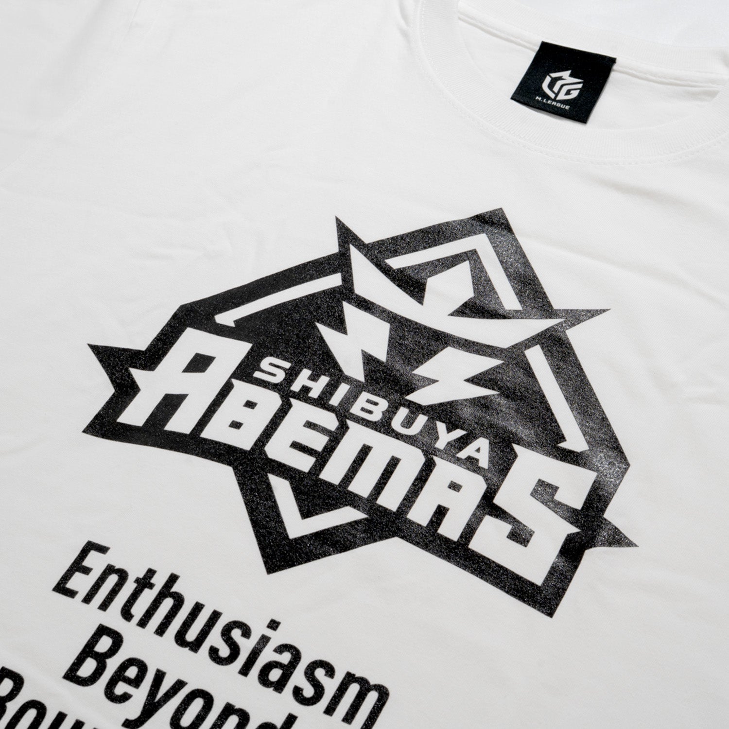 エナメルプリントTシャツ Mリーグ 渋谷ABEMAS L