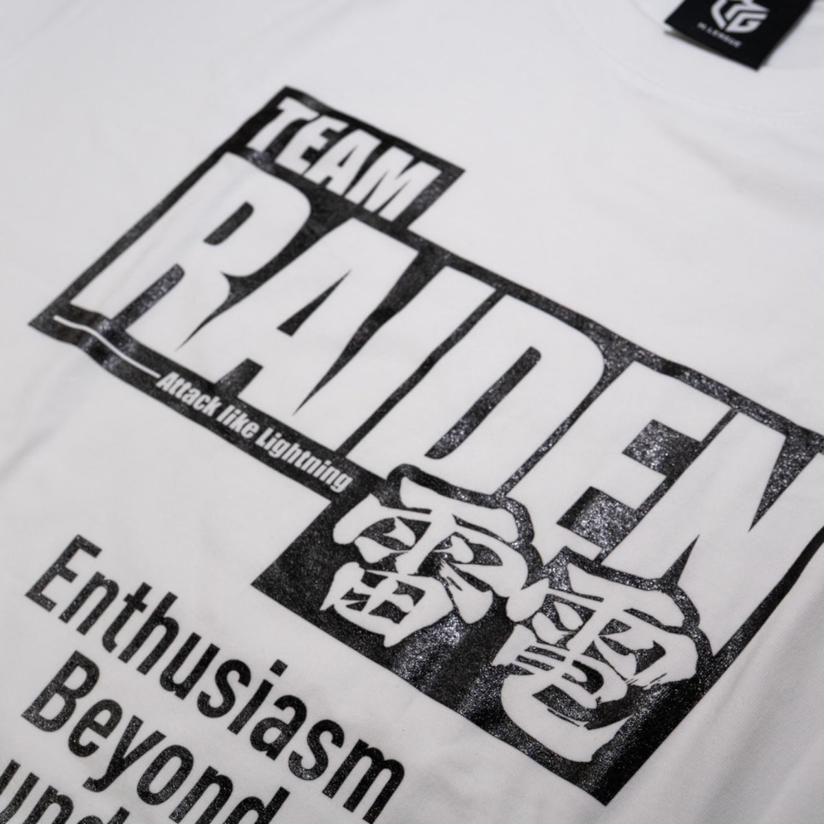エナメルプリントTシャツ Mリーグ TEAM RAIDEN/雷電 M