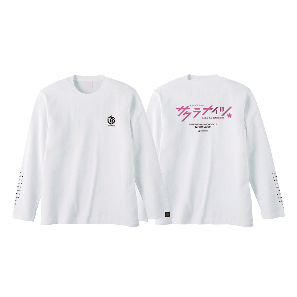 ロングスリーブTシャツ Mリーグ KADOKAWAサクラナイツ L