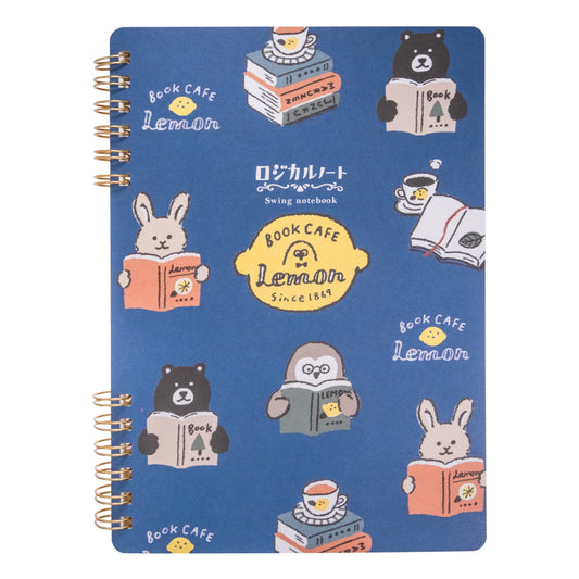 MJオリジナル　Book CAFE Lemon WリングノートB6 読書