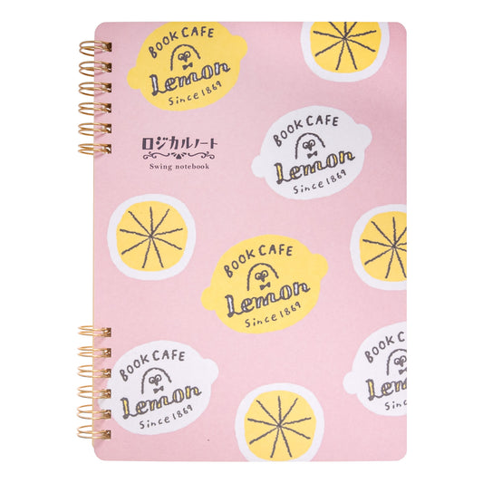 MJオリジナル　Book CAFE Lemon WリングノートB6 ラウンド