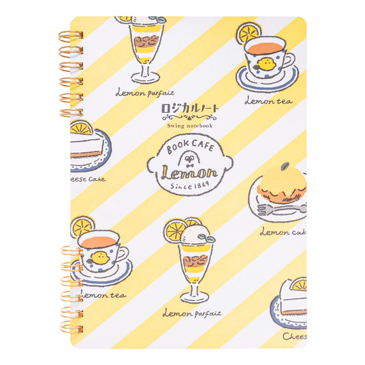 MJオリジナル　Book CAFE Lemon WリングノートB6 デザート