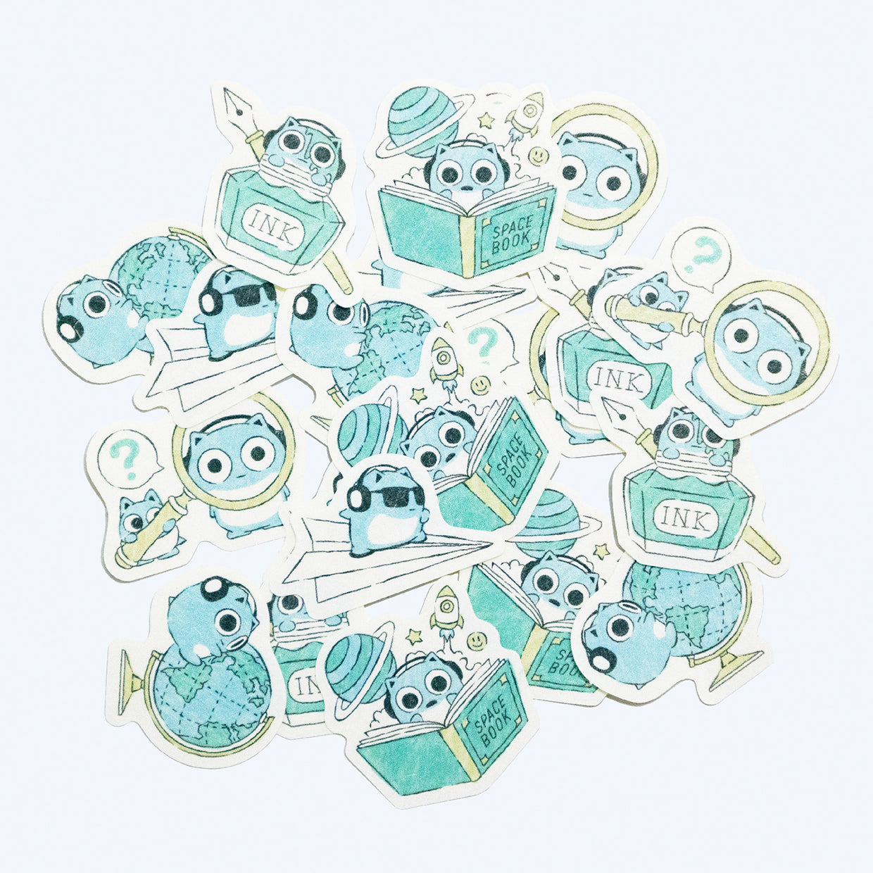 BLUE HAMHAM StudyDay 和紙フレークシール