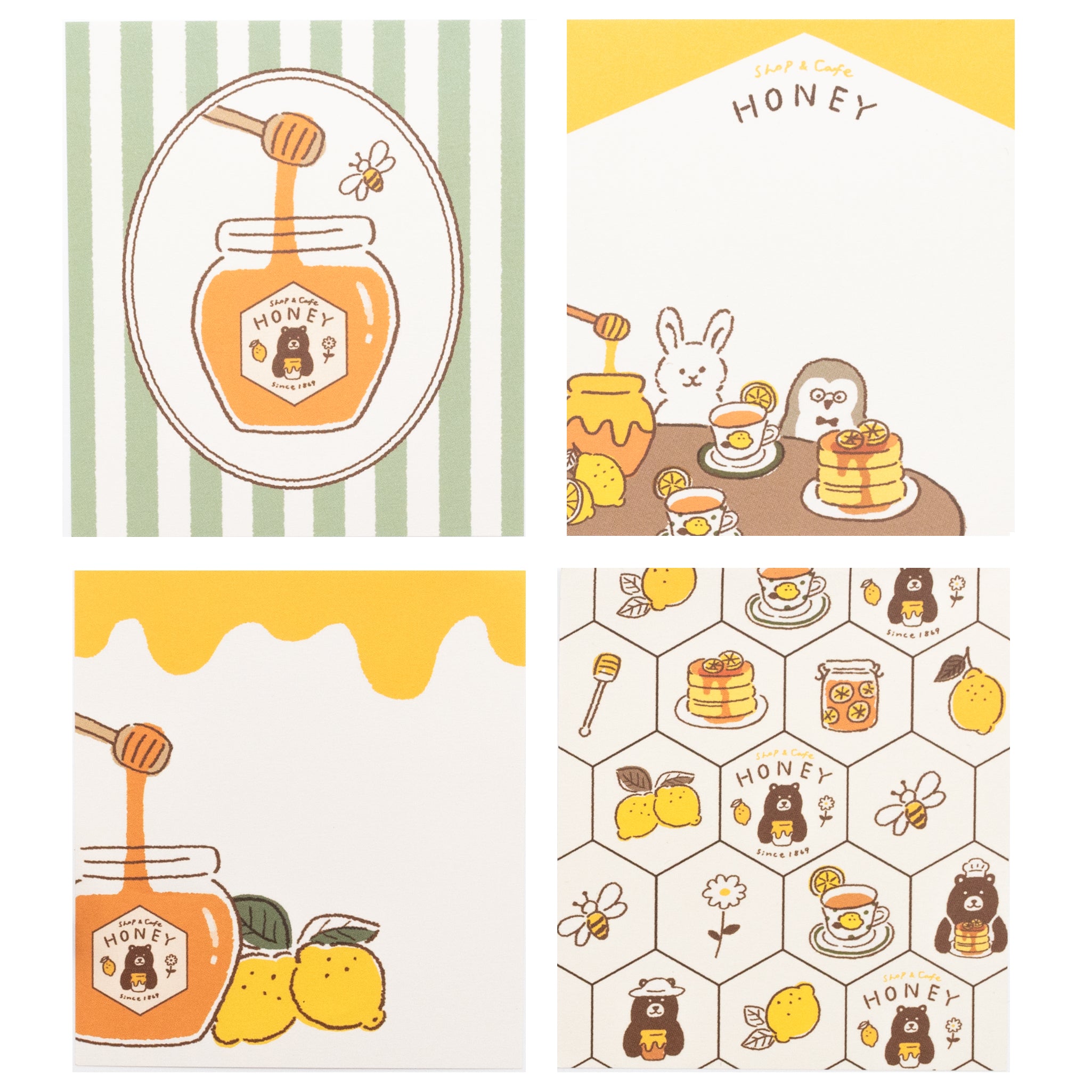 MJオリジナル shop&cafe HONEY メモパッド はちみつレモン