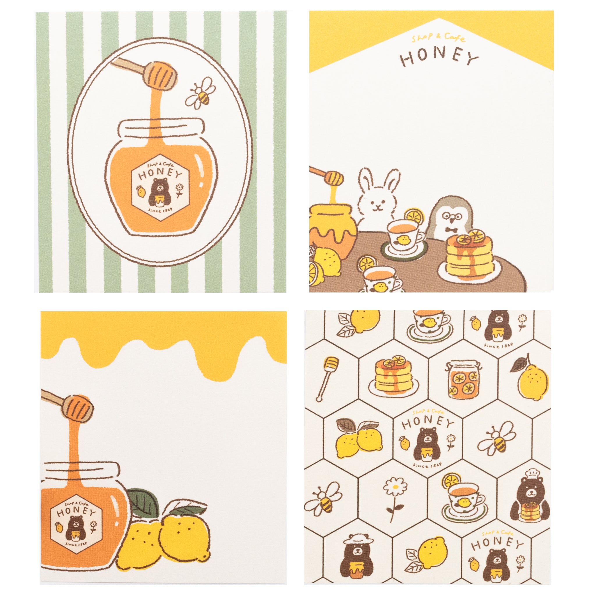 MJオリジナル shop&cafe HONEY メモパッド はちみつレモン