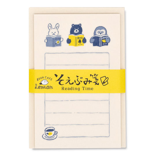 MJオリジナル Book CAFE Lemon そえぶみ箋 reading time
