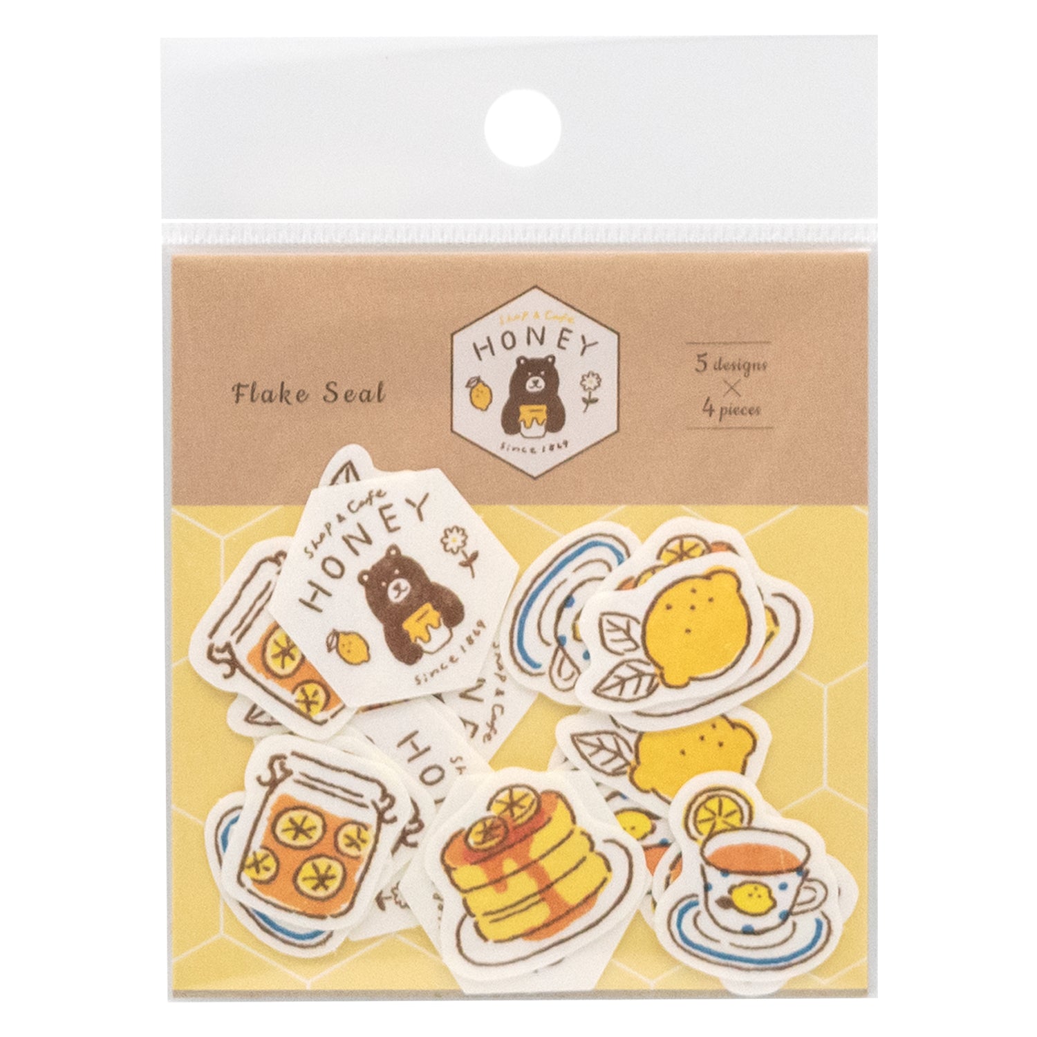 MJオリジナル shop&cafe HONEY 和紙フレークシール はちみつレモン