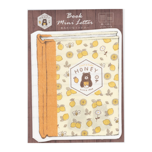 MJオリジナル shop&cafe HONEY ダイカットミニレター はちみつレモン