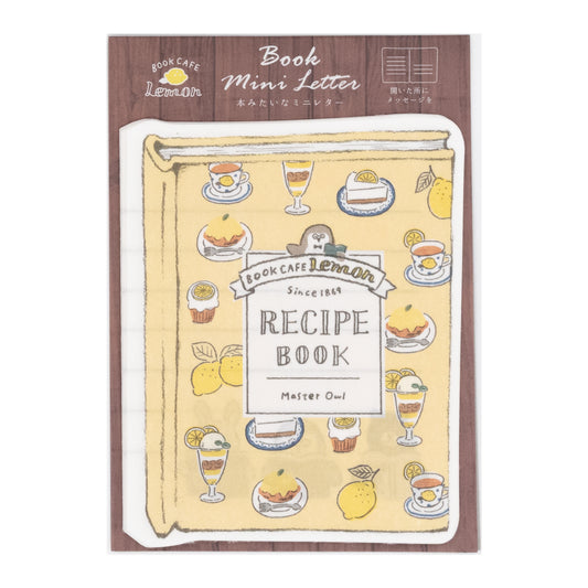 MJオリジナル Book CAFE Lemon ダイカットミニレター レモンスイーツ