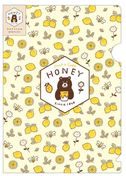 MJオリジナル shop&cafe HONEY クリアファイルA5 はちみつレモン