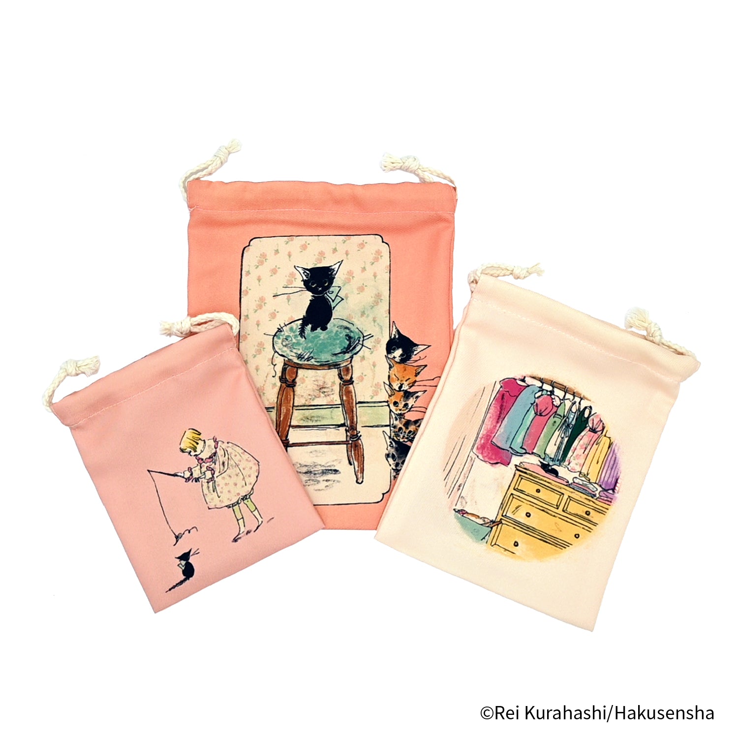 EHONS 3P巾着 くらはしれい 「こねこのトト」