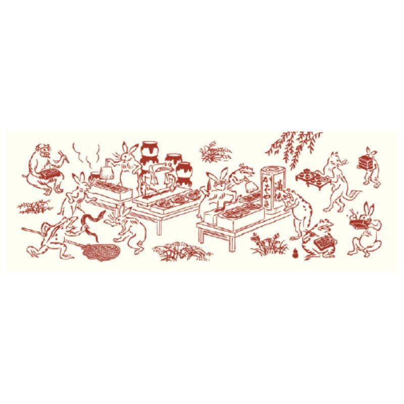 かまわぬ×丸善 オリジナル手拭 鳥獣戯画 土用の丑の日