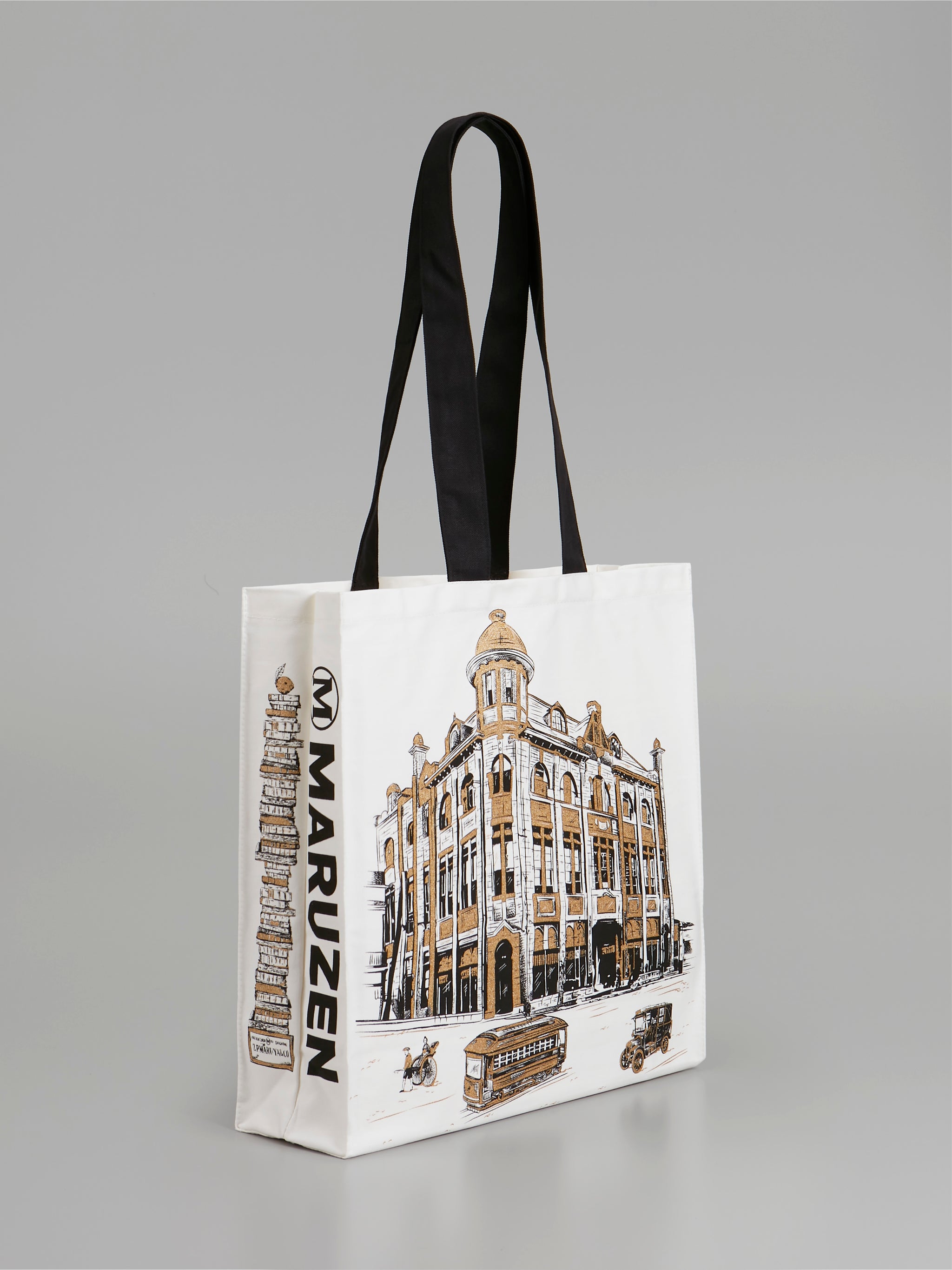 【丸善オリジナル】レガシートートバッグ(白・大)【Victoria Eggs】