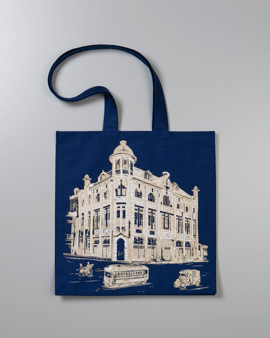 【丸善オリジナル】レガシートートバッグ(紺・大)【Victoria Eggs】