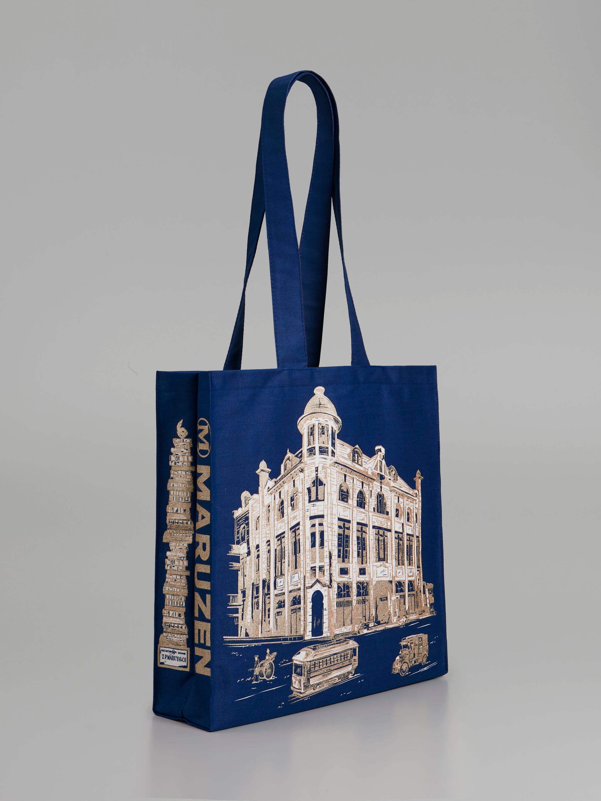 【丸善オリジナル】レガシートートバッグ(紺・大)【Victoria Eggs】