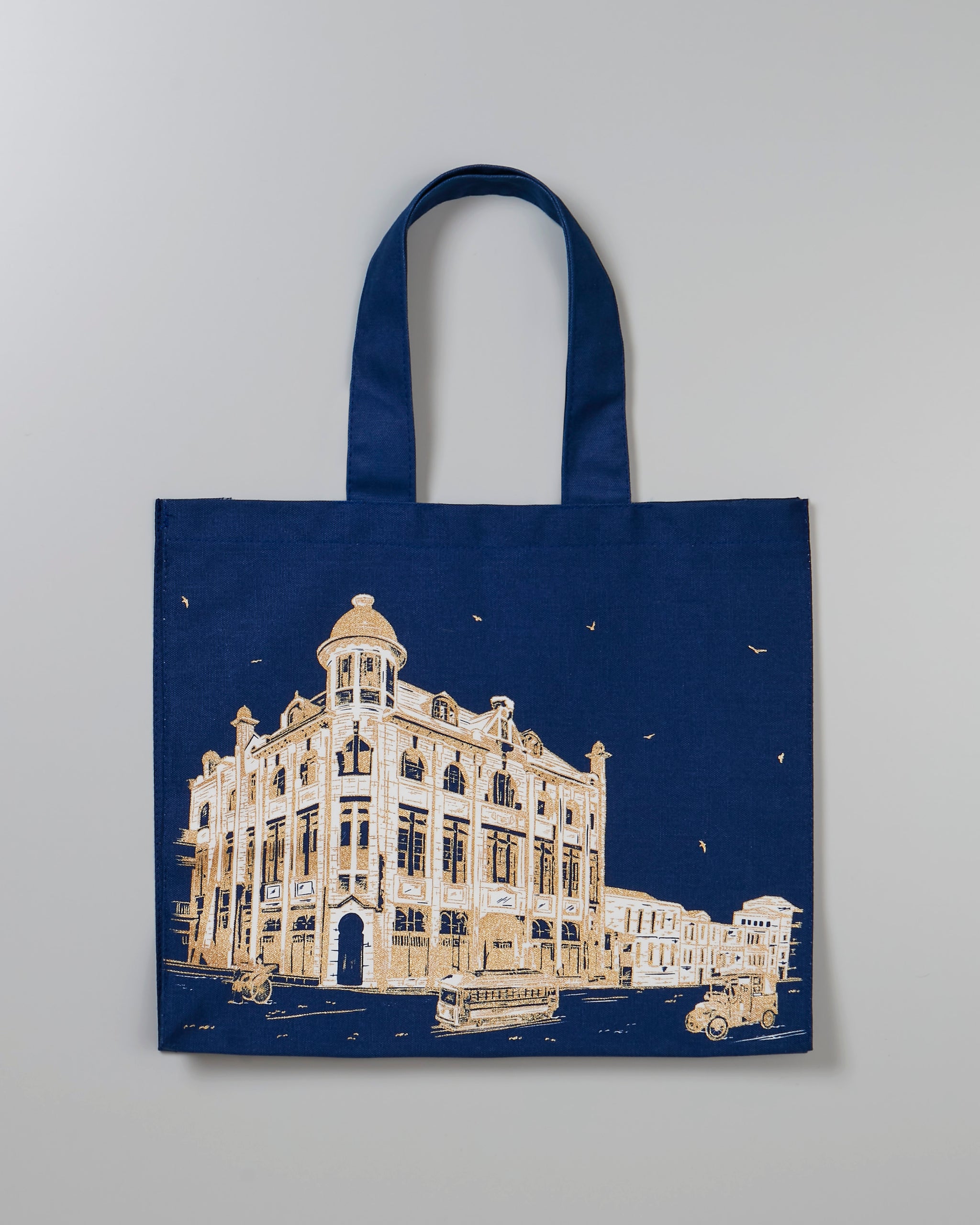 【丸善オリジナル】レガシートートバッグ(紺・小)【Victoria Eggs】