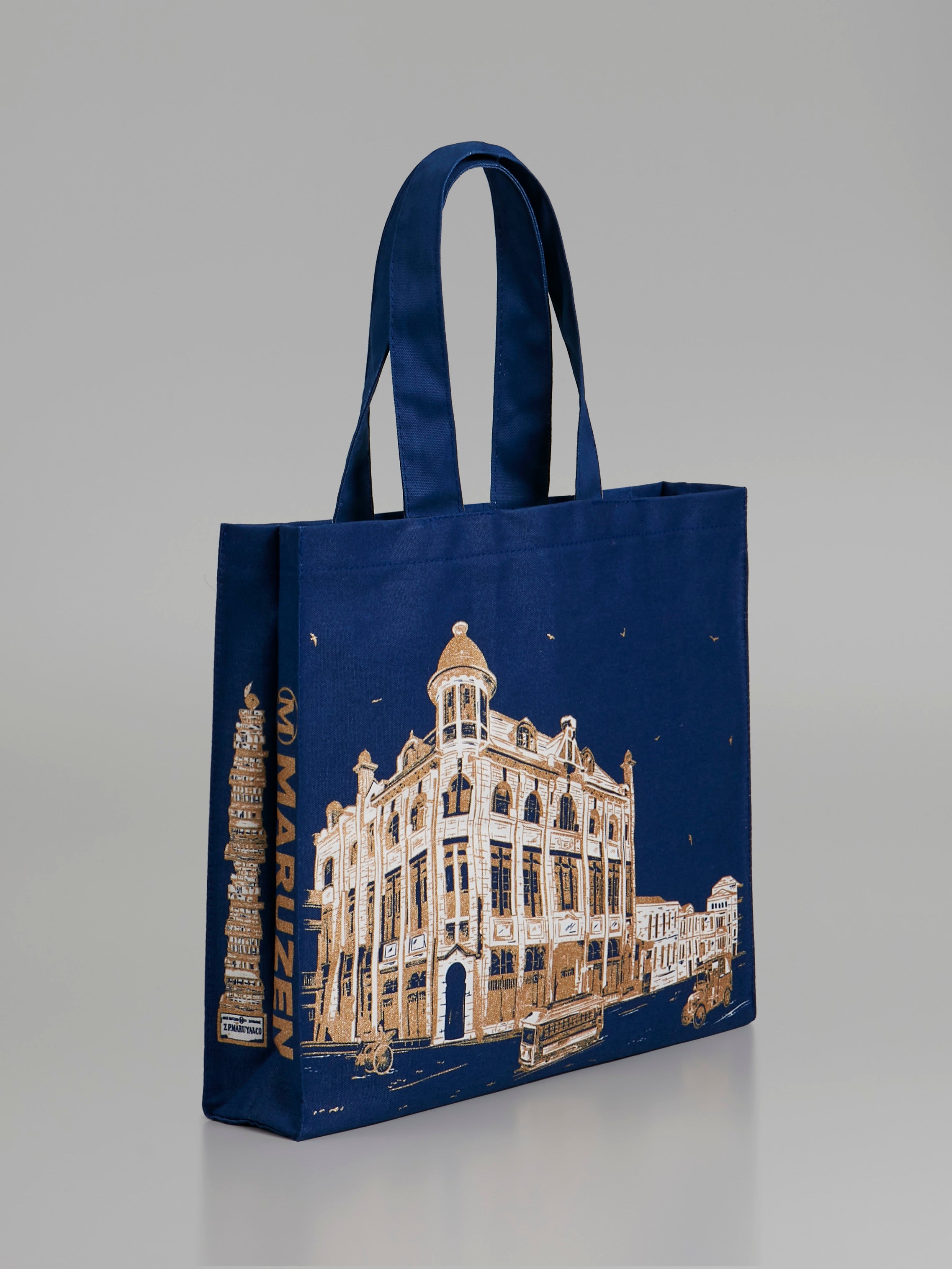 【丸善オリジナル】レガシートートバッグ(紺・小)【Victoria Eggs】