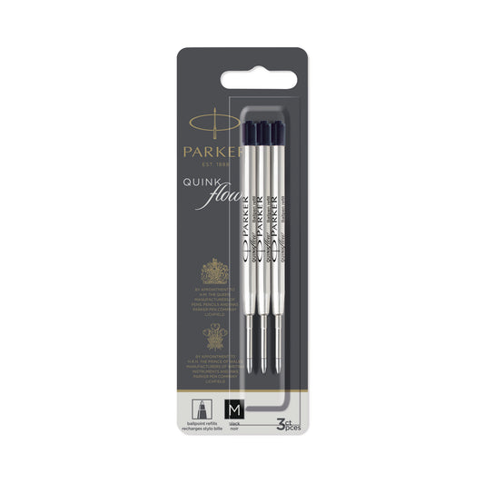 PARKER (パーカー) クインクフロー ボールペン替芯 替芯 M (ボール径 1.0mm) ブラック/油性