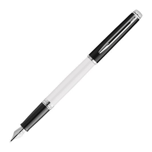 WATERMAN (ウォーターマン) Metropolitan Essential (メトロポリタンエッセンシャル) 万年筆 F カートリッジ・コンバーター両用 ブラックホワイトCT