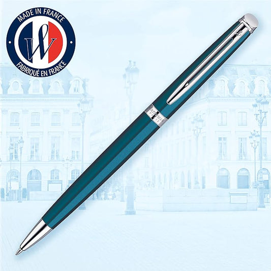WATERMAN (ウォーターマン) Metropolitan Essential (メトロポリタンエッセンシャル) ボールペン F(0.8㎜) ツイストタイプ メタリックブルーCT