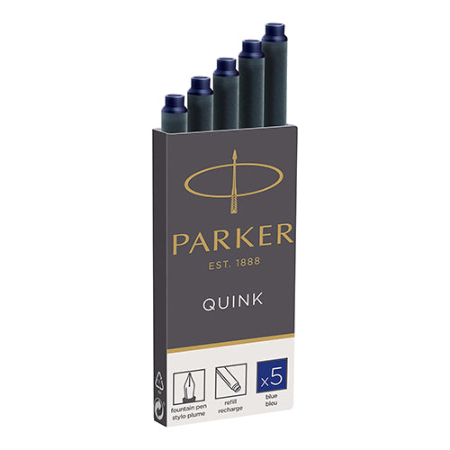 PARKER (パーカー) クインク・カートリッジ 5本入 カートリッジ ブルー/水性 1.33ml