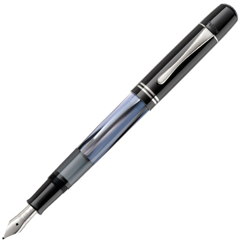 スペシャルエディション M101Nグレー/ブルー万年筆F 万年筆 細字 吸入式 マーブル ブルー/ブラック