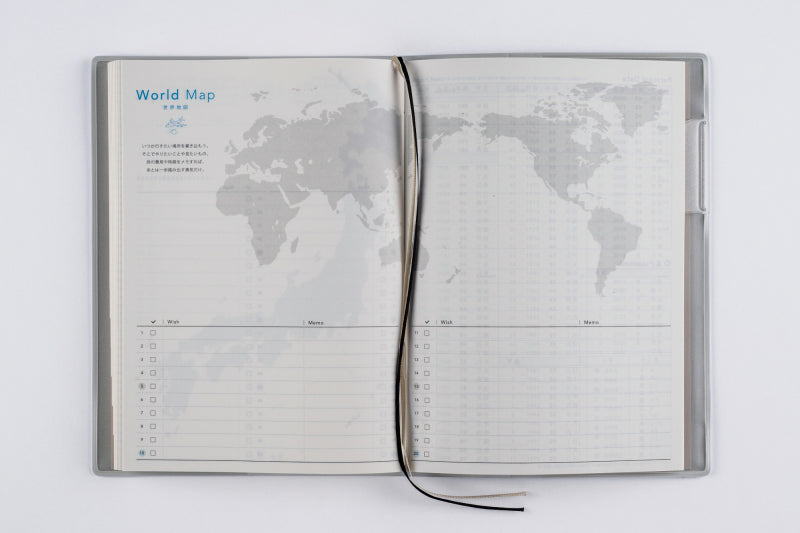 torinco (トリンコ) 8 2026年版1月始まり手帳 B6 ウィークリー・週間ブロック式 クリアブルー