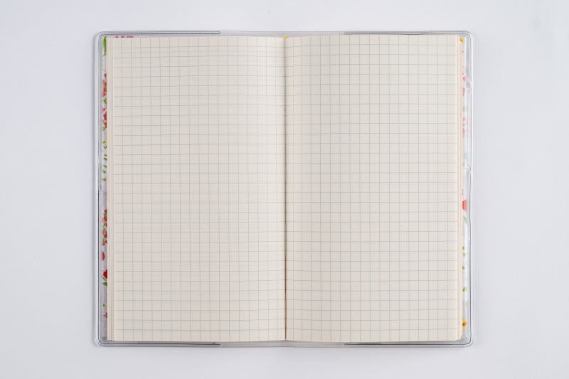 ラフィーネスリム 1 2026年版1月始まり手帳 156×91mm マンスリー・ブロック式 花柄