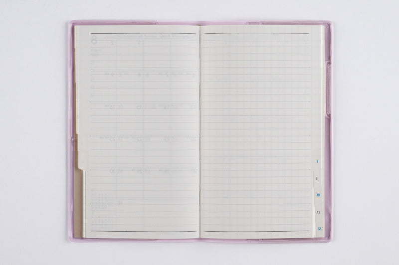 torinco (トリンコ) 3 2026年版1月始まり手帳 156×91mm マンスリー・ブロック式 パステルモーヴ