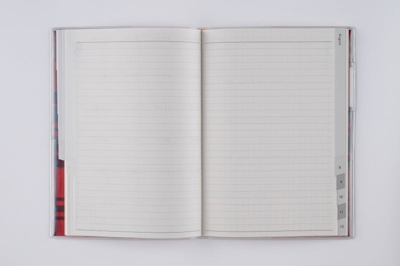 クレールインデックス 1 2026年版1月始まり手帳 B6 マンスリー・ブロック式 チェック