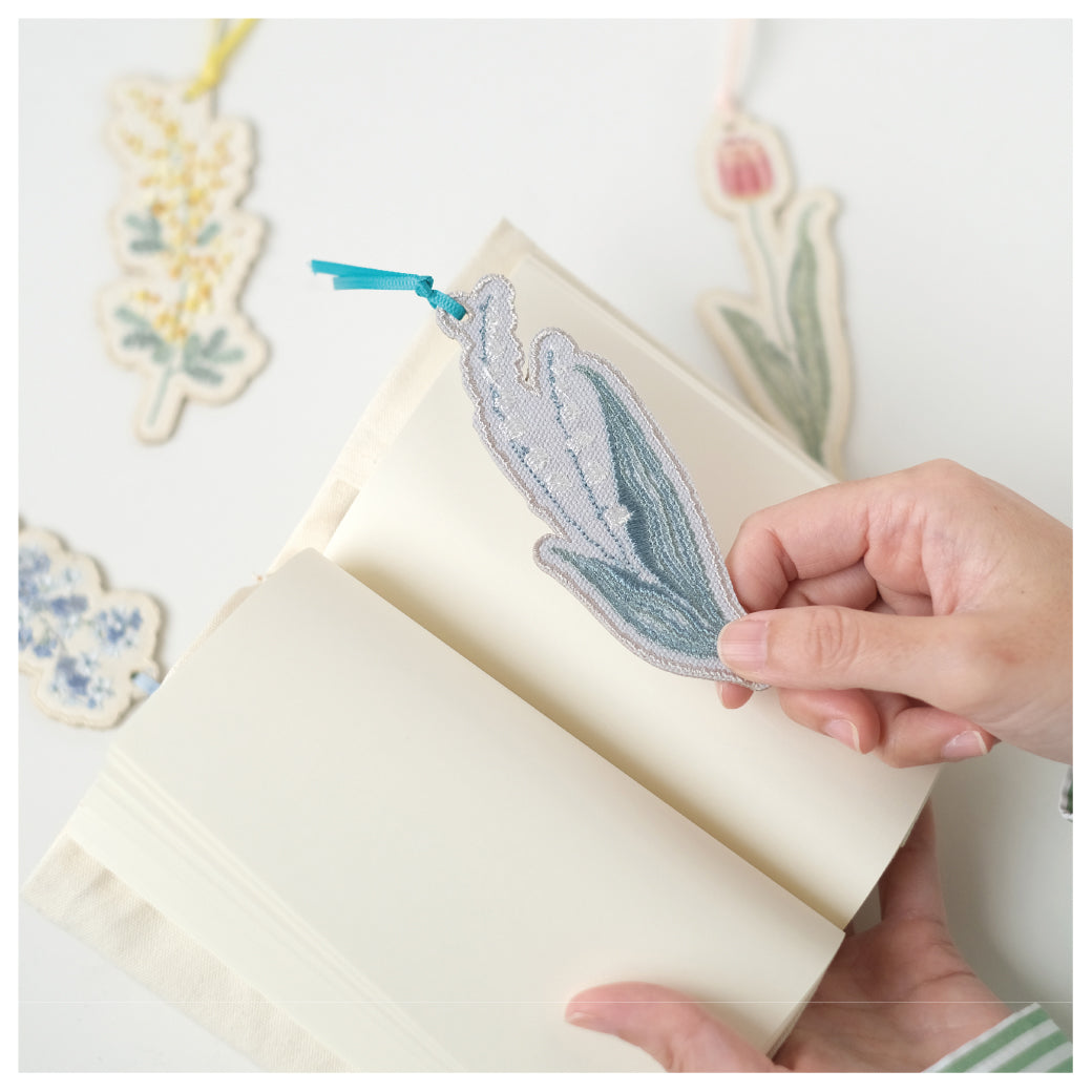 ito&/花咲く刺繍の文具 ブックマーク スズラン