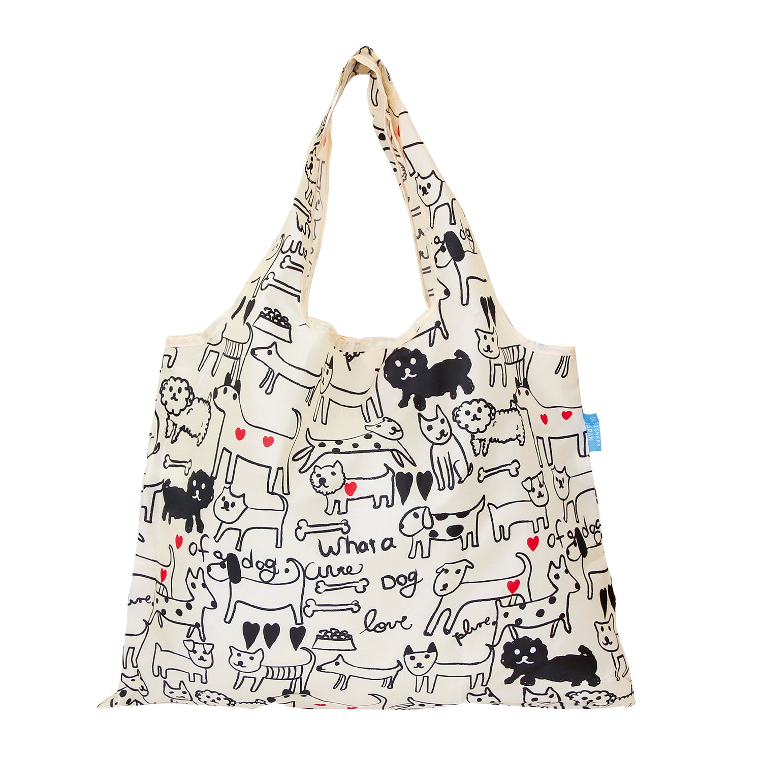 DESIGNERS JAPAN 2way shopping bag モノトーンドッグ