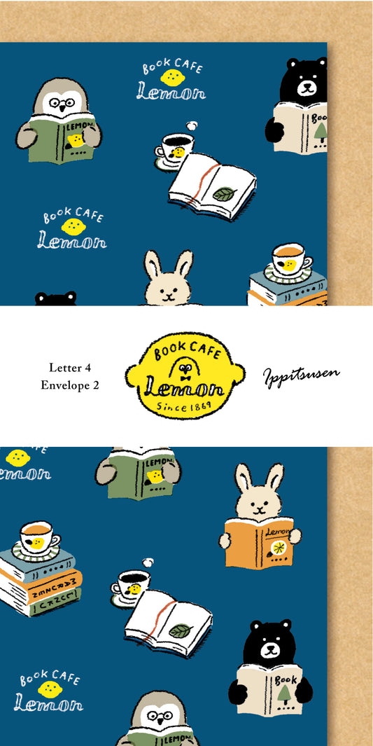 MJオリジナル　Book CAFE Lemon 一筆箋 読書