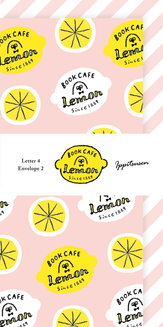 MJオリジナル　Book CAFE Lemon 一筆箋 ラウンド
