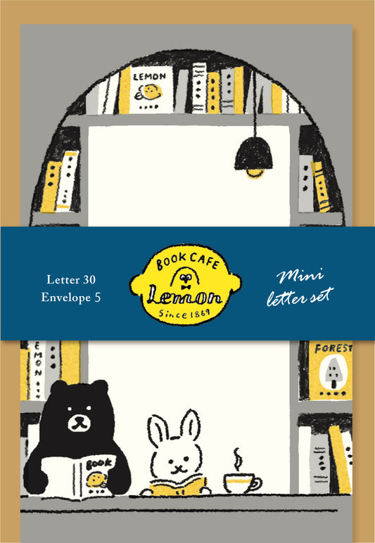 MJオリジナル　Book CAFE Lemon ミニレターセット 読書