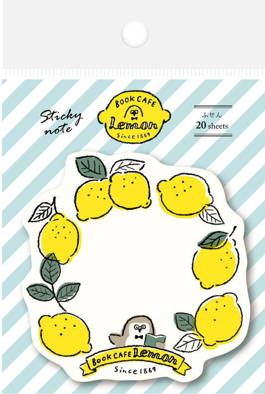 MJオリジナル　Book CAFE Lemon ダイカット付箋 果実