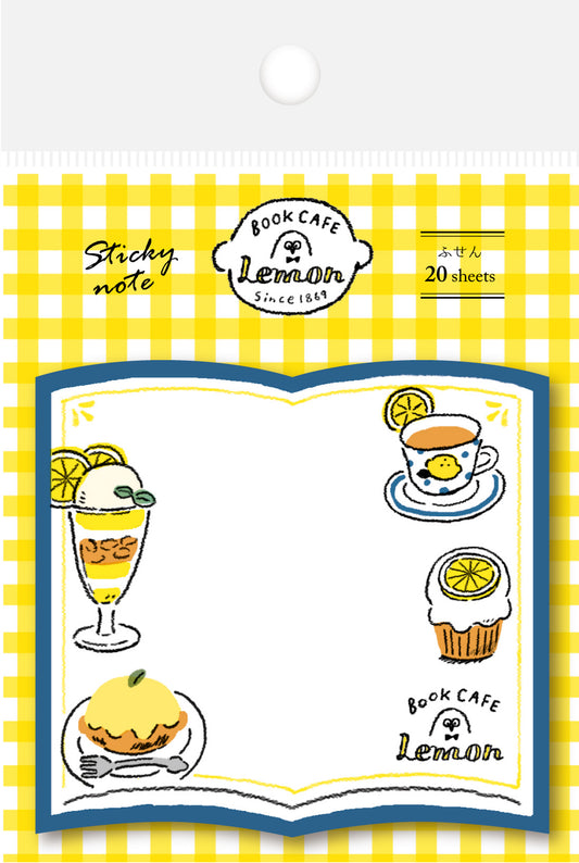MJオリジナル　Book CAFE Lemon ダイカット付箋 デザート