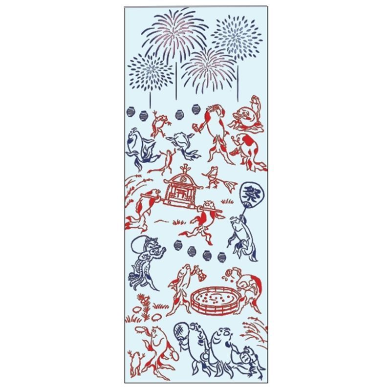 かまわぬ×丸善 オリジナル手拭 金魚の宴