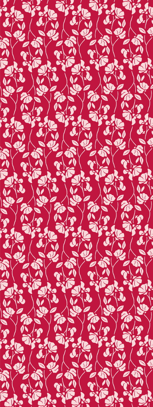 かまわぬ×丸善 オリジナル手拭 赤いスイトピー