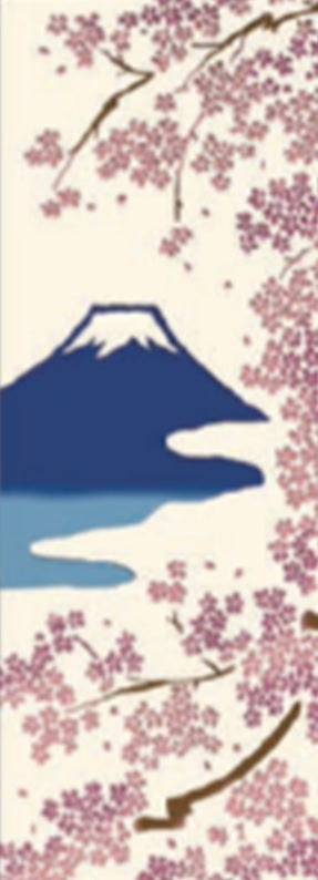 かまわぬ×丸善 オリジナル手拭 桜と富士