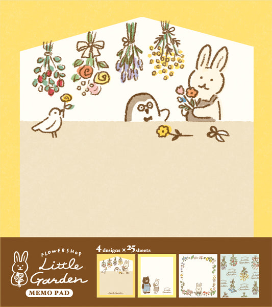 檸檬書店 フラワーショップリトルガーデン メモパッド イエロー