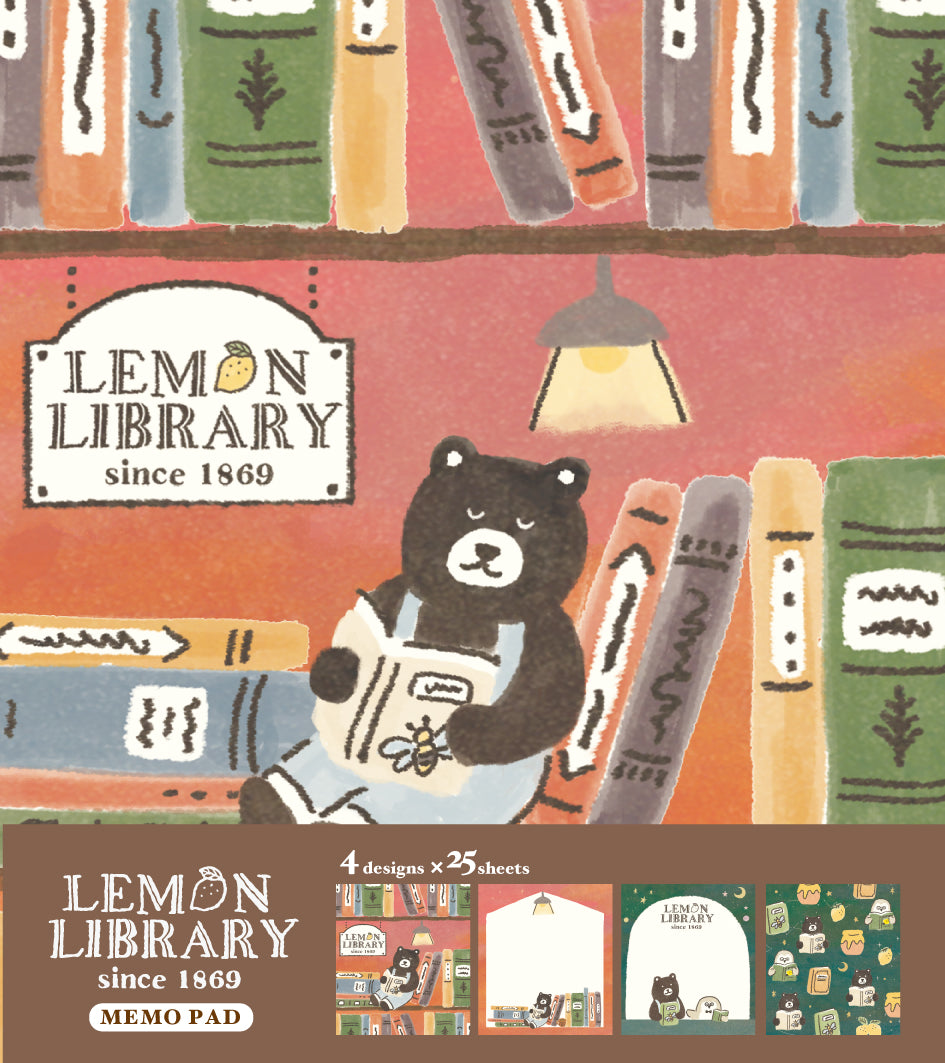 檸檬書店 レモンライブラリー メモパッド　くま