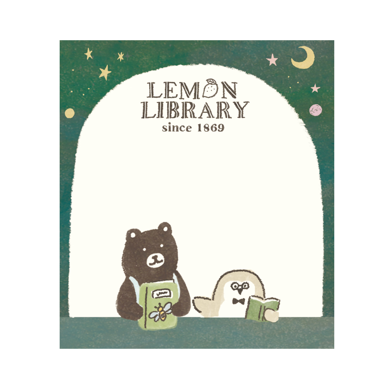 檸檬書店 レモンライブラリー メモパッド　くま