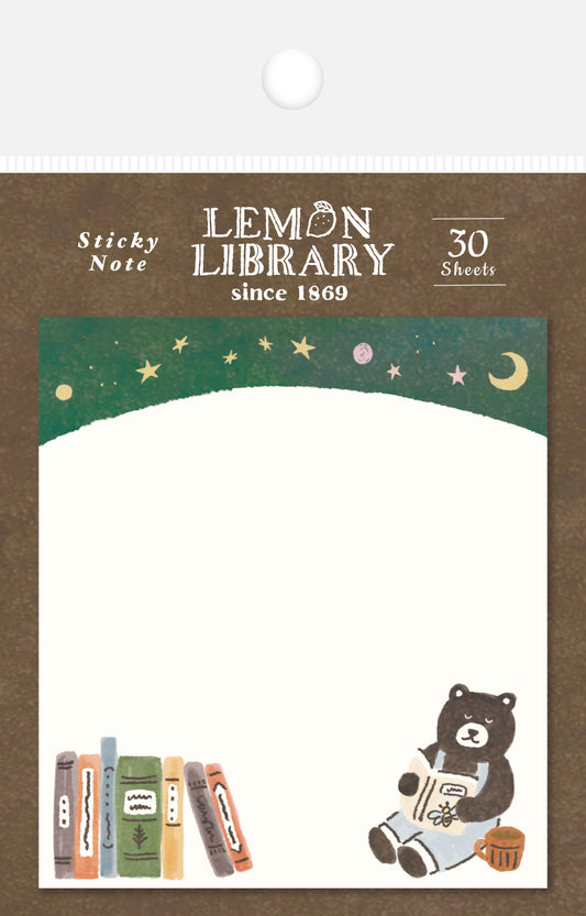 檸檬書店 レモンライブラリー 付箋　くま