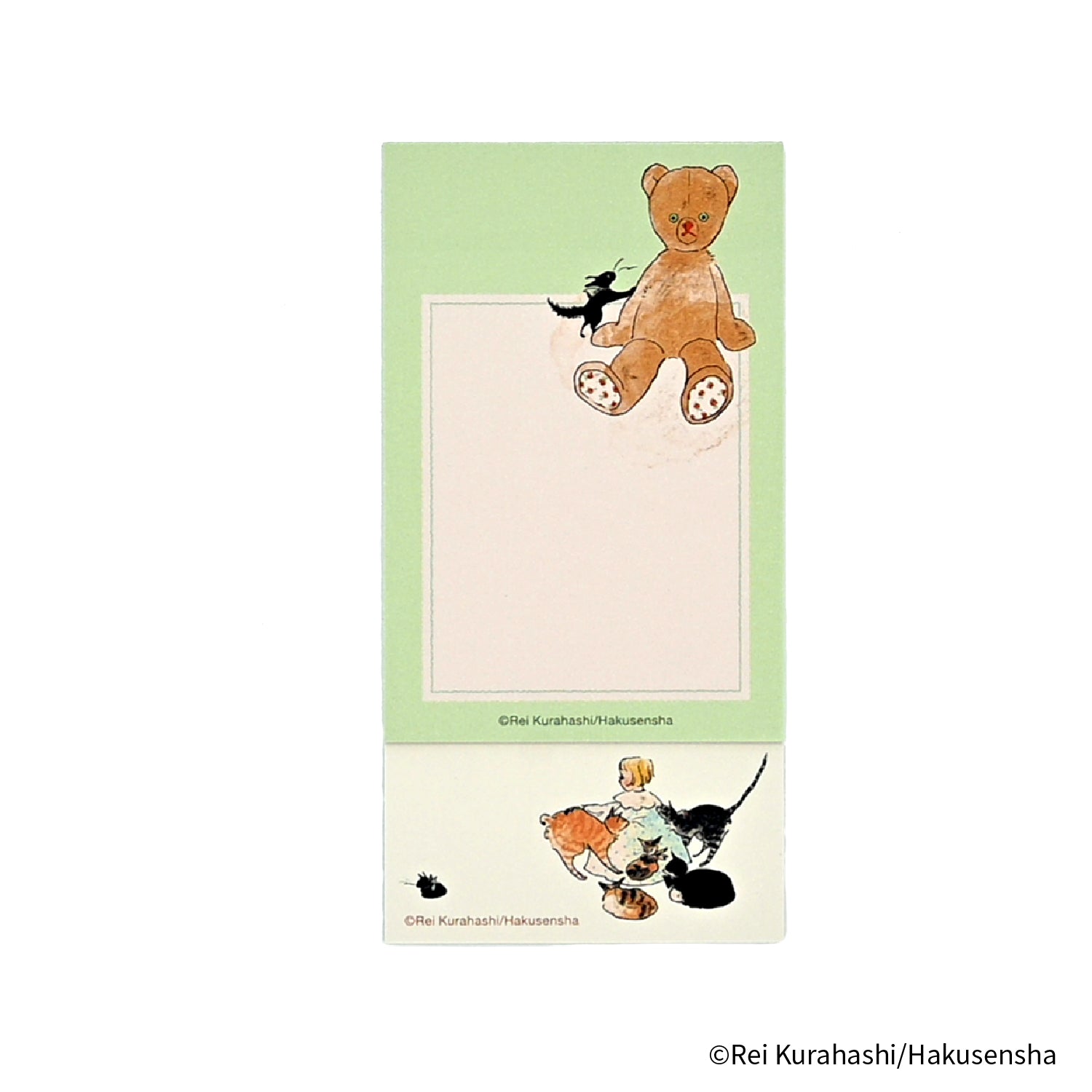 EHONS タスメモ付箋一筆箋タイプ くらはしれい 「こねこのトトはおるすばん」タスメモ付箋
