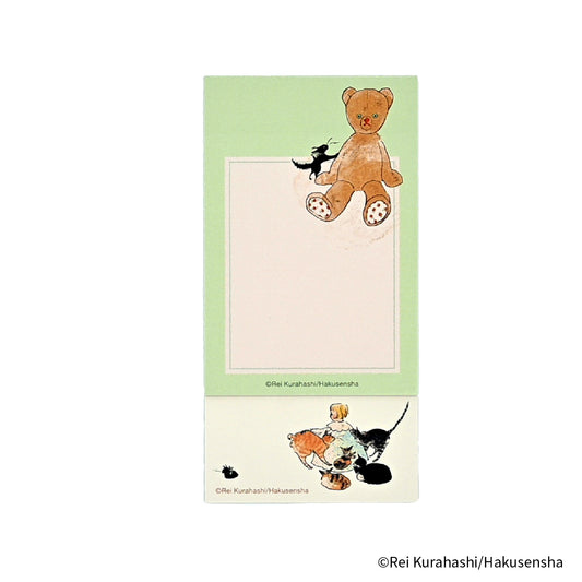 EHONS タスメモ付箋一筆箋タイプ くらはしれい 「こねこのトトはおるすばん」タスメモ付箋