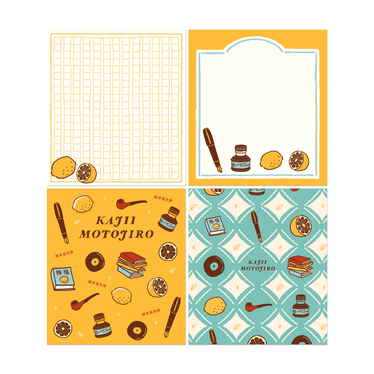 文豪メモリー メモパッド 梶井基次郎