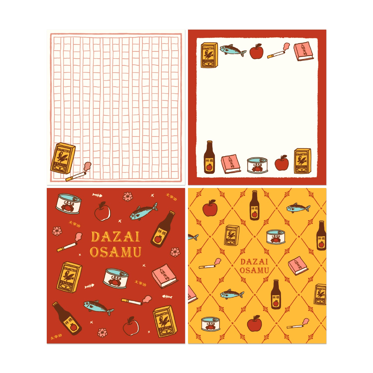 文豪メモリー メモパッド 太宰治